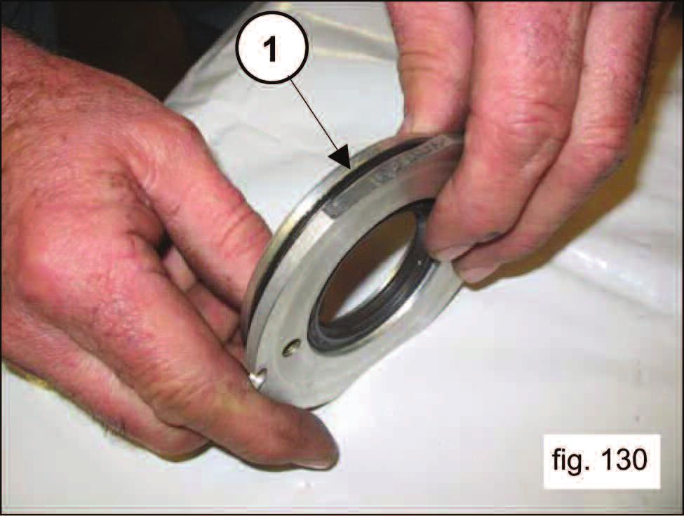 Position the O-ring (1, fig.