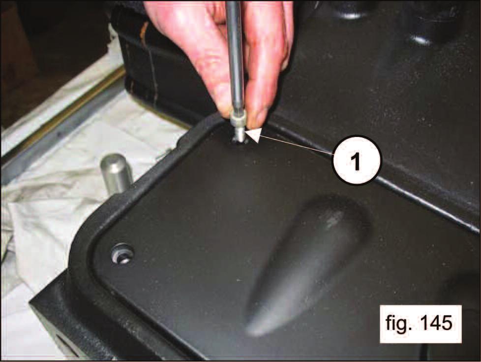 Insert the O-ring on the inspection covers (1, fig.