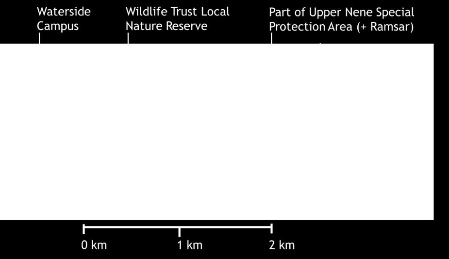 (bottom) sites of particular nature conservation interest adjacent to the development.