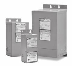 kva NEMA3R, 4 / 4X / 12 / 12X For use in adverse ambient environments 6 Industrial Control Transformers Single-phase transformers for industrial control applications Standard
