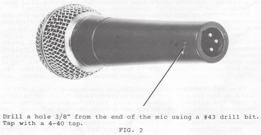 Performer Some of the most popular microphones come with a set screw that locks the mic cable connector to the bottom of the microphone.