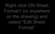 click and select Edit Sheet or