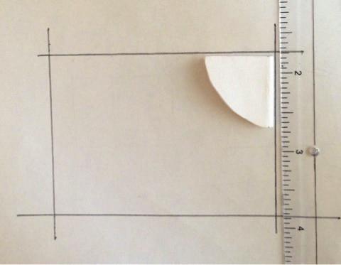 Use your right angle template and ruler to draw a segment parallel to that segment. Step 3. Draw a third segment with a right angle, perpendicular to the base line. Step 4.