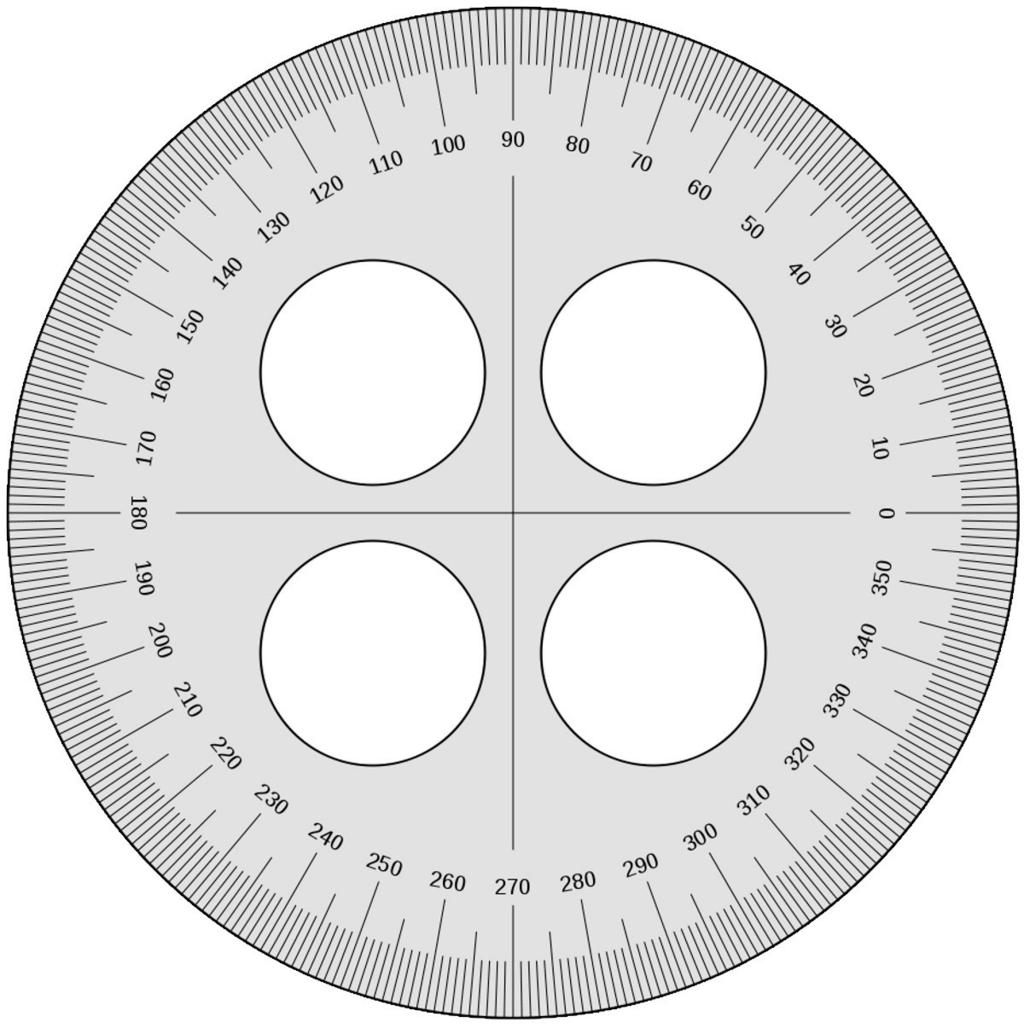 Lesson 5 Template 4 circular protractor Lesson 5: Use a circular protractor to
