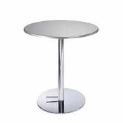 PEDESTAL TABLES 30" CAFE TABLE W/ BLACK BASE - WHITE TOP white laminate 8201220 30" Round 29"H 30" BAR TABLE W/ BLACK BASE - WHITE