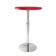 TABLE W/ HYDRAULIC BASE -WHITE TOP white laminate 8201223 30" Round 29"H 30" BAR TABLE W/ HYDRAULIC BASE - RED red laminate 820920
