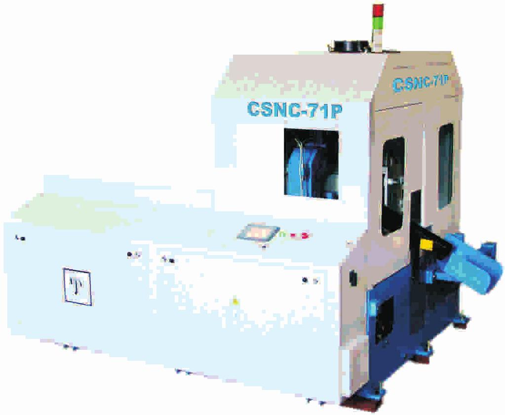 NC-AC Servo Operated Circular Sawing High Speed Pipe Cutting Machine? Very high production rates, 20,000 Cuts of dia 25mm x 1.5mm Thick Tube / Shift? Very good length accuracies and taper free cuts.
