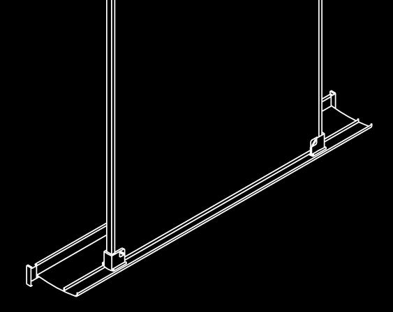 202 Lower Track Options Typically mounted at 29 h from the floor, an Lower Track can support a variety of functional accessories.