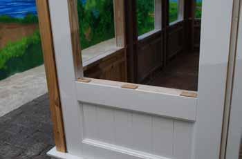Place 3pcs of window shims onto the window sill.