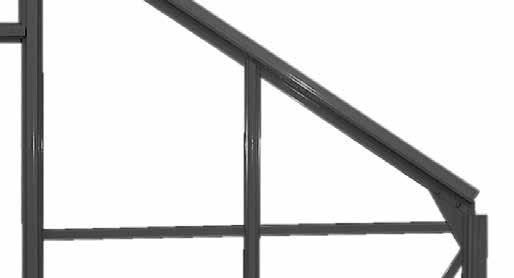 point where the horizontal brace is attached to the vertical frame members of the end wall. See example below.