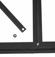 Detach the diagonal brace of the sidewall frame at the base rail location (if
