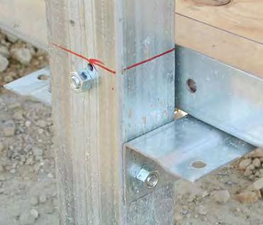 The 16" supports are marked with an X in the inset photos. x Figure 2 x Figure 1 x 60" NOTE: The shelter length determines the number of 16" cross braces that are needed.