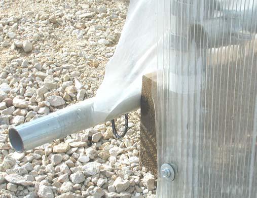 This conduit consists of the same pipe as each purlin plus an additional 131S027 extension pipe.
