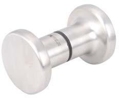 SHOWER DOOR KNOBS For glass thicknesses 8 12 mm Drilling hole Ø12 mm Ø Material/finish Brass chrome plated polished 499.95.