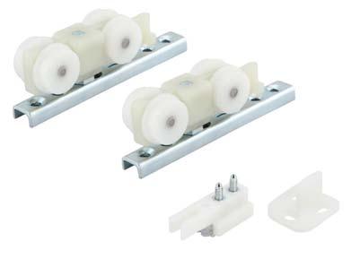 door weight per leaf: 100 kg Sliding door fitting set, without running track Without soft