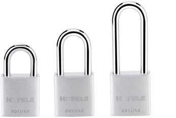 TITALIUM PADLOCK Hardened steel shackle Nano-Protect plating for extreme corrosion resistance of shackle Body made of high- security TITALIUM material Paracentiric keyway for increased protection