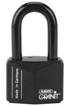 Shackle guard protects against attacks with tools RK: cylinder can be re-keyed to