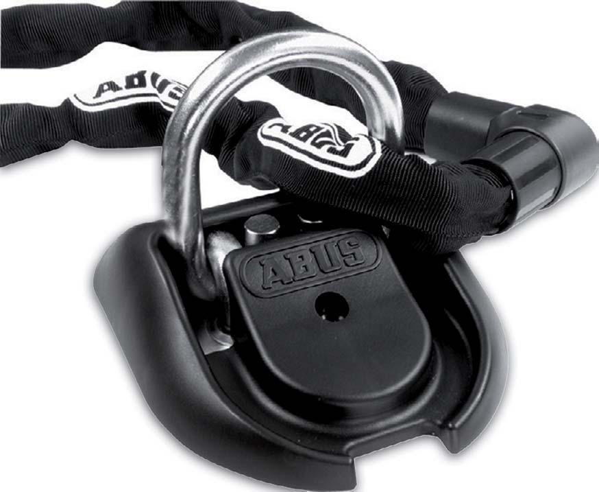 WALL & FLOOR ANCHOR Can be used indoors and outdoors as wall or floor anchor Extra wide shackle for easy locking