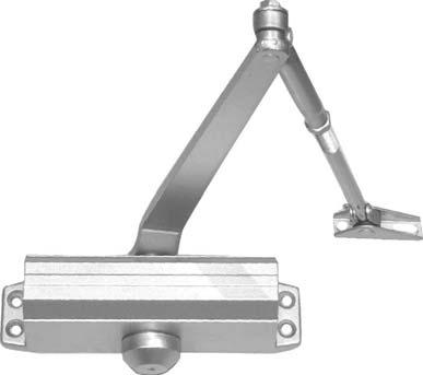 DOOR CLOSER EN2, EN3 Adjustable closing speed Optional with hold-open arm (not fire rated) Suitable for DIN left and DIN right hand Closing force according to EN 1154 Fire resistance and smoke