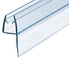 GLASS DOOR SEAL Glass door seal Glass to wall seal Protection against cold, draught and