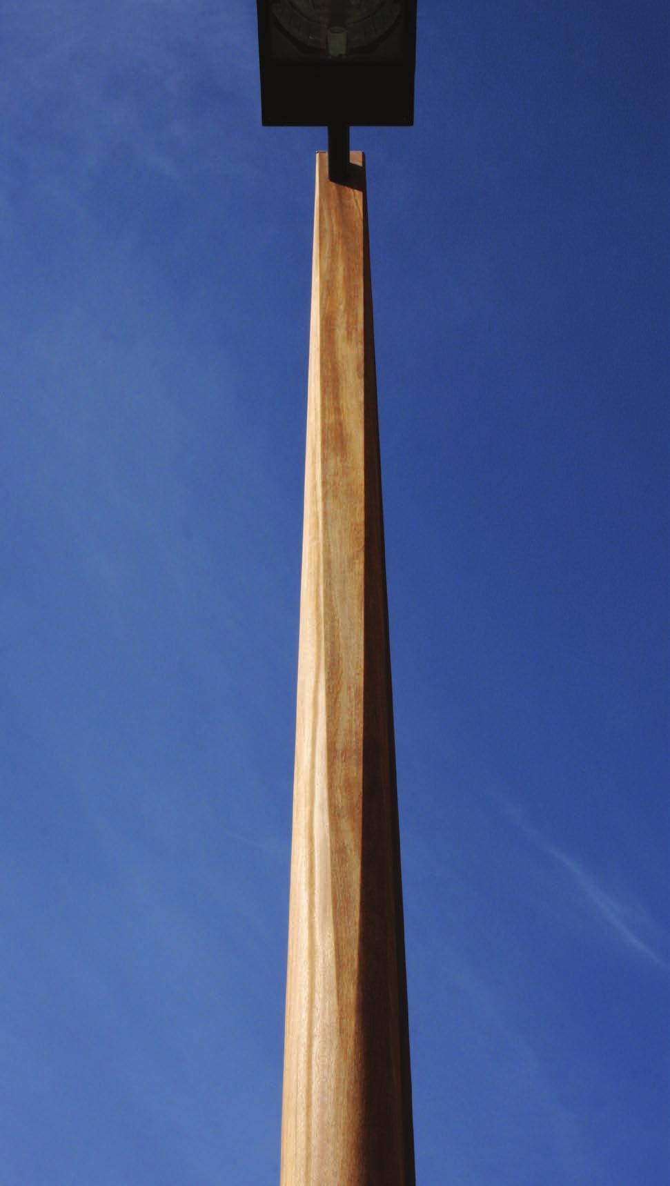 Bol RSQ 8' 24' Round Tapered to Square Pole FIXTURE TYPE: PROJECT NAME: ' ' Round Tapered to Square Glulam solid wood and aluminum pole available in 8 24 lengths.