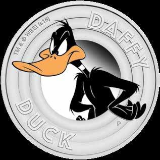 An officially licensed Warner Bros product, bearing a full-colour depiction of Daffy in a typically irascible pose, this 32.
