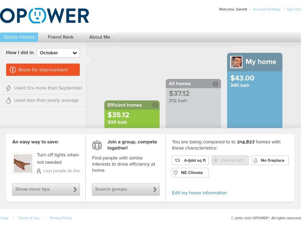 Opower tips Inventory behaviors Code by attributes