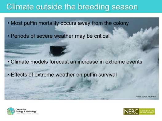 So far have mainly been considering changes in average climate acting on breeding success.