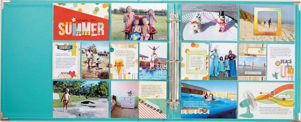 12x12 Teal Faux Leather Album 4x6/3x4 Pocket Pages Clear Stickers Chipboard Frames Chipboard Stickers