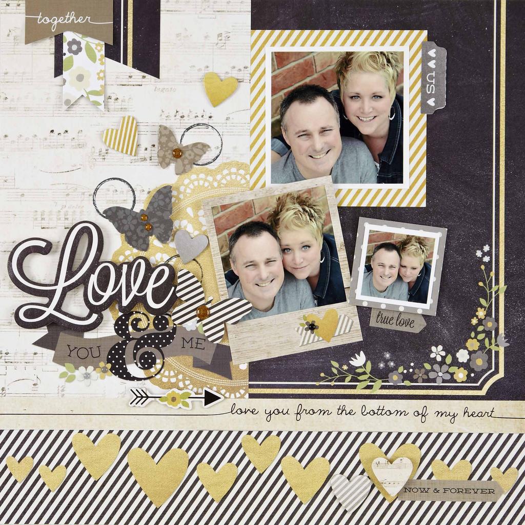 Simple Tip: Use a tab from the to add a little extra something to your photo! designed by: Vicki Boutin the story of us Mr. & Mrs.