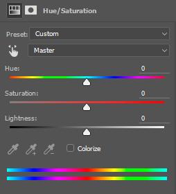 The Hue/Saturation Adjustment gives you full control over the color properties of the image as a whole (Master) and the individual colors within the