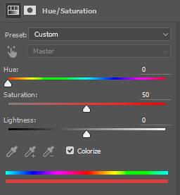 With Master selected, any modifications you make to Hue, Saturation, or Lightness will affect all of the colors in the image globally.
