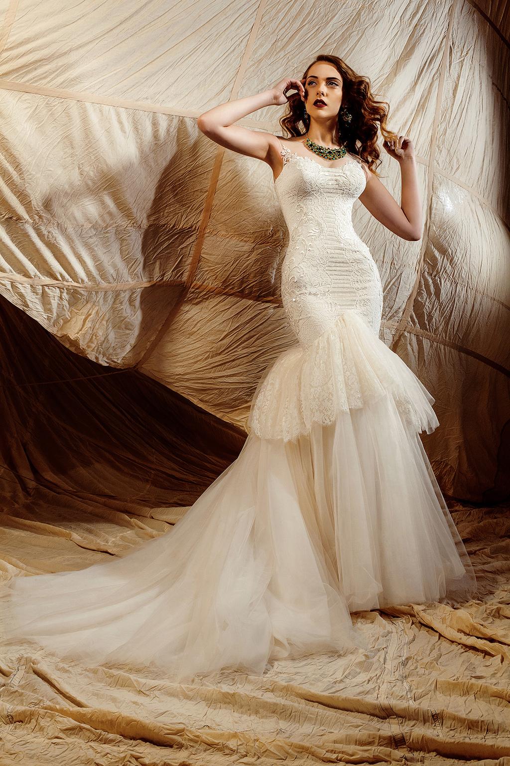 Venezia Wholesale price: $310 Beautiful corset, made of gentle, slim figure stretch satin, emphasizes all the adventages of an elegant silhouette of the bride and gradually turns into a