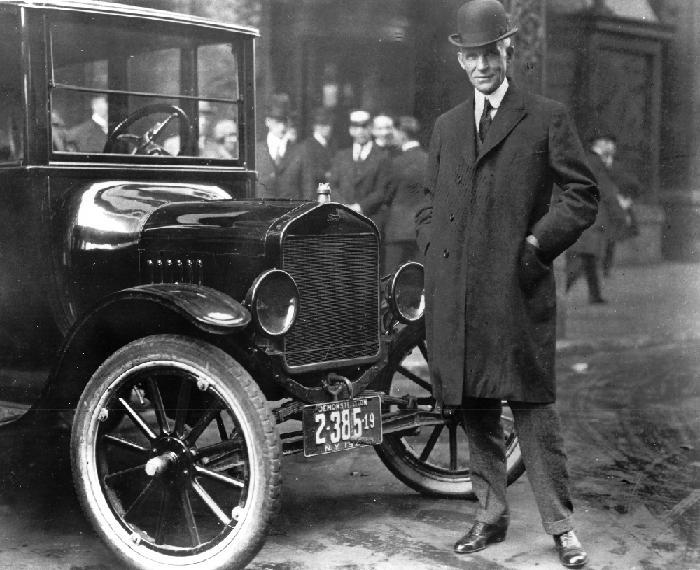Henry Ford Henry Ford invented the first practical car, the Model T.