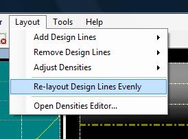 Add, Modify and Remove Design Lines Layout design lines can be