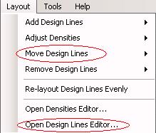 Move Design Lines Move design lines feature allow you to relocate