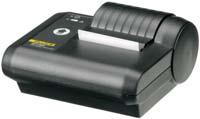 The printer is powered by a rechargeable battery and comes complete with mains charger and RS232 Printer Lead.