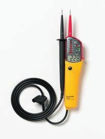 T100 Series/T50 Voltage and Continuity Testers Fluke T120 The fast and easy solution to voltage, continuity and phase rotation testing Fluke T50 Offers a low cost solution to voltagecontinuity