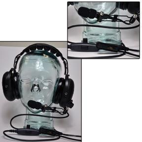 KAA0203EGPS speaker microphones Heavy Duty Noise Canceling Earphone with Boom