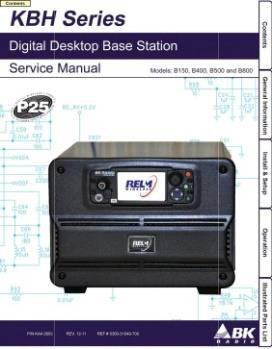 Mobile Service Radio Manual - CD KAA0003 KNG-B Base Station Radio Service Manual Printed Copy