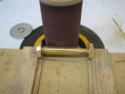 A sanding drum for your drill press will work too.