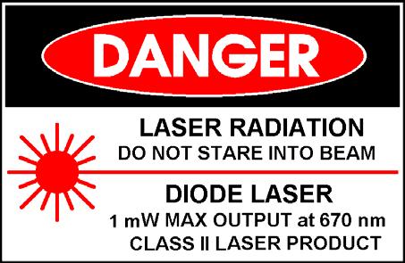 Use laser filters in optical equipment Red laser diode: Some users have NanoWizard AFMs containing a class 2 laser diode with emission in the (visible) red part of the spectrum.