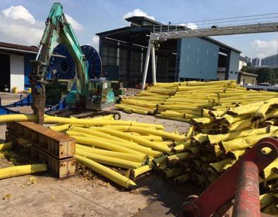 Decommissioning in practice - example 6. Equipment divestment or disposal Subsea equipment has high capital cost. Negligible value for the recovered items. High refurbishment costs for re-use.