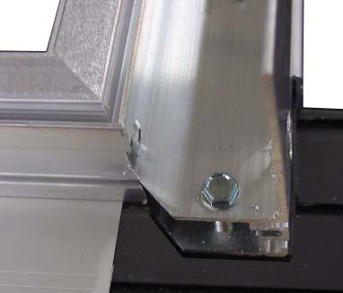 (On the pocket side of a pocketing unit, the base side jamb is not supplied with the exterior nosing, this nosing called the post interlock will be applied in the steps that follow.) (Fig.