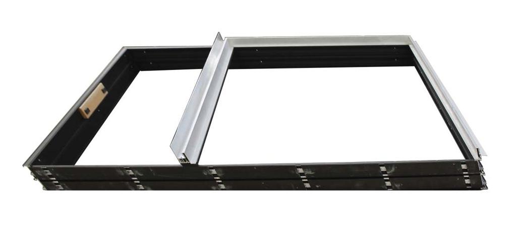 7 Frame nosing corner seal HEAD BASE FRAME (EXPLODED VIEW - SHOWN WITHOUT FRAME NOSING ATTACHED) Pocket portion of frame has no exterior nosing applied Nosing Side up SIDE JAMB SIDE JAMB Base Frame