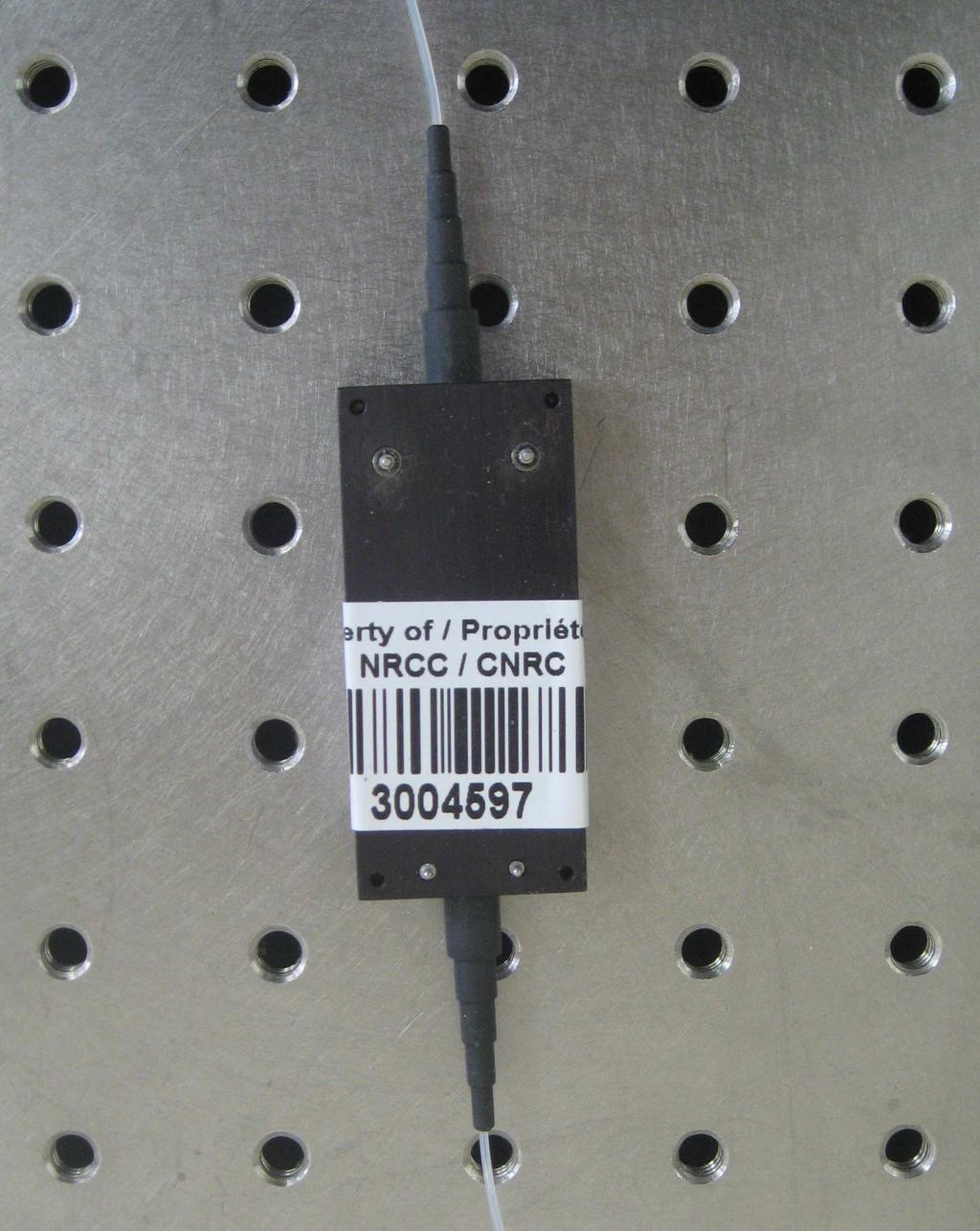 Figure 3.4: Fabry Perot interferometer and four channel bandpass filter that are used for measurements.