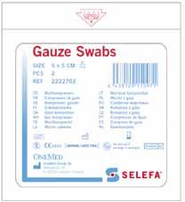 Wound care SELEFA Wound care SELEFA nonwoven swabs and are cost-effective alternatives to traditional cotton gauze.