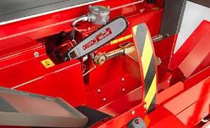 Thanks to a brand new, electrically-operated splitting control mechanism and hydraulic saw, smaller