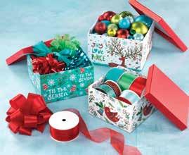 storing ornaments, tissue, bows and more!