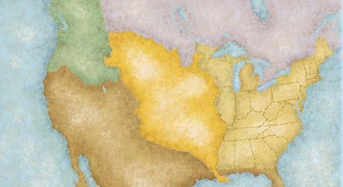 In 1803, the United States acquired the Louisiana Territory from France. This huge area of land 820,000 square miles (2,123,800 sq km) west of the Mississippi River doubled the country s size.